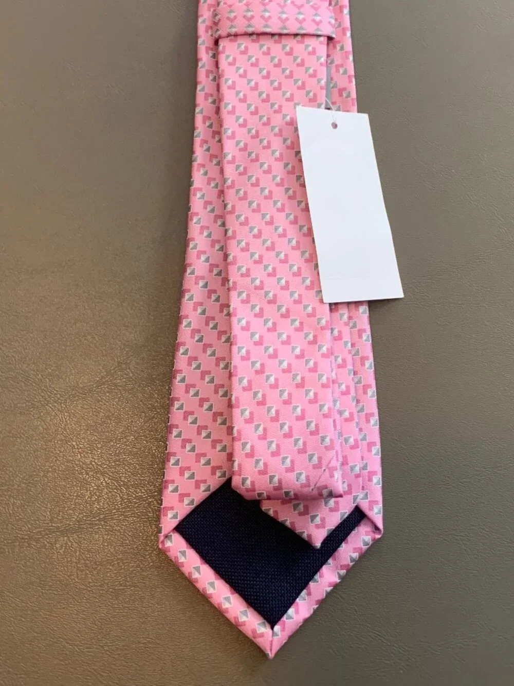 Michael Kors Men's 100% Silk 3'' Neck Tie, Pink Shadow Square, One Size